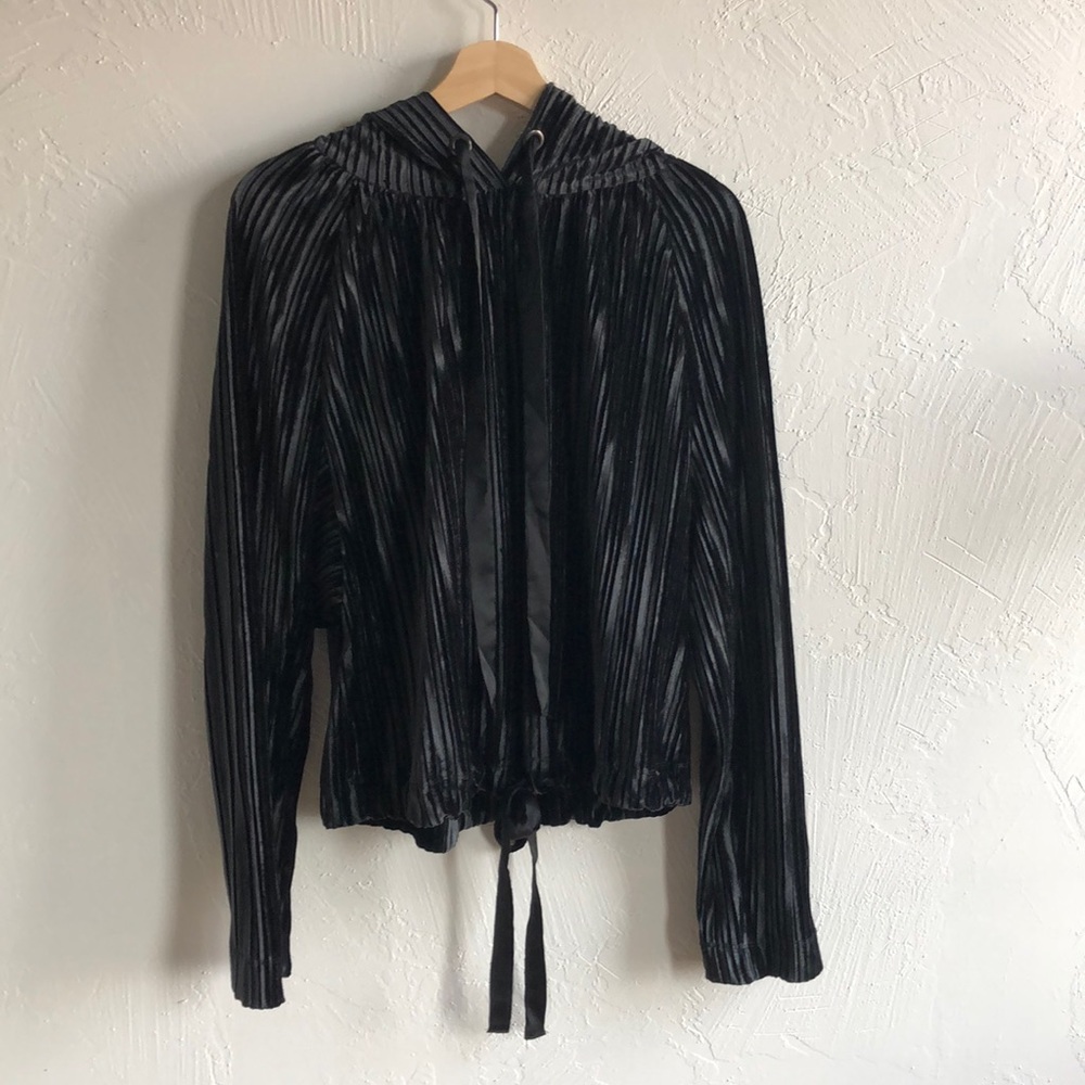 Rachel Roy✨ Hooded Velvet Pullover Sweater